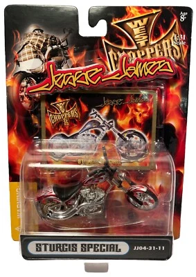 West Coast Choppers Jesse James "Sturgis Special" Red 1:31 Motorcycle (B259) - Image 1 of 3