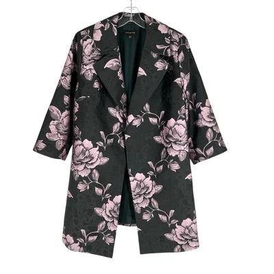 Chaqueta Blazer Talbots Damasco Mujer Talla 10 Lavanda Floral Elegante Topper Foto 1 de 4