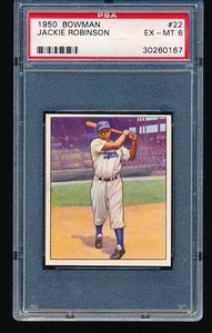 1950 Bowman Jackie Robinson #22 PSA 6 - Bild 1 von 2