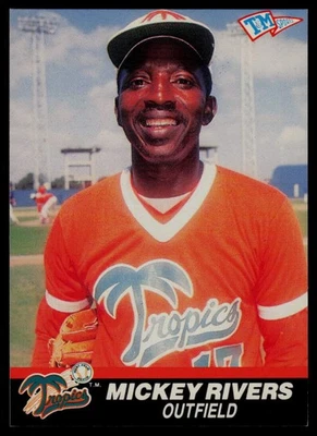 1989-90 T&M Senior League #91 Mickey Rivers West Palm Beach Tropics - Image 1 of 2