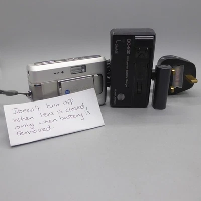 Konica Digital Camera Dimage X60 5.0MP Silver Tested Full Working Set *Read* - Image 1 of 4