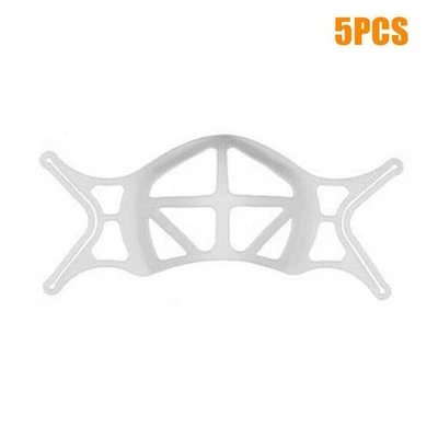 5/10Pc Face Bracket for Mask 3D Silicone Frame Reusable Inner Support Breathable - Image 1 of 4