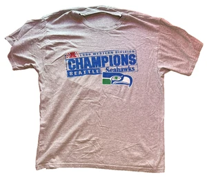 De colección Seattle Seahawks 1999 Western Division Champions Envejecido Hierro - Imagen 1 de 7