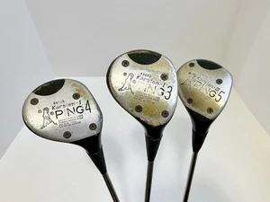 Ping Karsten 3 4 5 Wood Golf Club Set Steel Shaft Right Handed - Picture 1 of 16