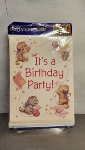 HALLMARK Vintage Surprise Birthday Party Invitations Package of 8 NOS - Picture 1 of 2