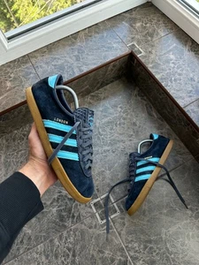 Adidas Originals London City SeriesNavy  Suede Sneakers Size 7.5 US / 40 1/3 - Picture 1 of 11