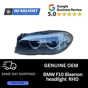 BMW 5 Series F10 F11 LCI 2013-2018 Bi Xenon Headlights (Left/Passenger Side) - Picture 1 of 3
