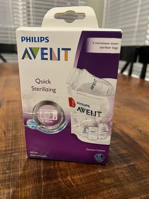 Bolsas de esterilización para microondas Philips Avent - 5 unidades NUEVAS selladas Foto 1 de 2