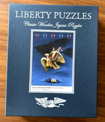 Liberty Wooden Jigsaw Puzzle Vogue Americana Number 12.75" x 17" 508 pcs Retired - Image 1 of 4