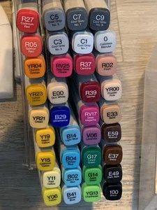 Copic Marker Basis Set 36 Markerset Layoutmarker wenig gebraucht,Orginal Kasten - Bild 1 von 7