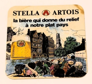 BELGIEN LÖWEN  STELLA ARTOIS BRAUEREI  1 BIERDECKEL 50-60 Jahre alt - Picture 1 of 2
