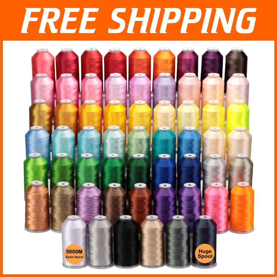 Colorful Embroidery Machine Thread Set - 60 Colors - Image 1 of 4