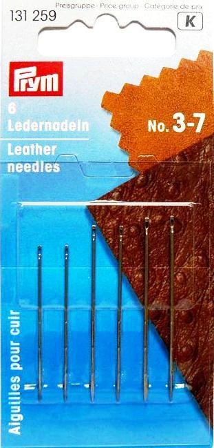 AGHI ago Cucire Prym PELLE ASSORTITI punta Triangolare lavori a mano 131259 - Immagine 1 di 1