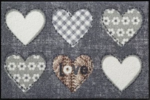 Fußmatte Design / Fußmatte Salonloewe SLD 0122 / Fussmatte Alpenglück Herzen - Bild 1 von 1