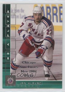 2001-02 ITG Be A Player Memorabilia Emerald Chicago Sun-Times Nov /10 Jan Hlavac