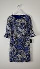 Kasper Women’s Royal Blue Combo Shift Dress Size 6 NWT