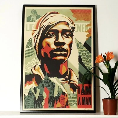 Shepard Fairey (OBEY) - Voting Rights Are Human Rights - Signiert - 2024 - Bild 1 von 4