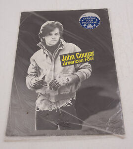 John Cougar Tour Program  (F2R) 1983 American Fool Mellencamp Hurts So Good