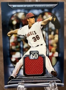 JERED WEAVER 2011 Topps 60 Memorabilia Game Used Jersey card #T60R-JW Angels - Picture 1 of 2