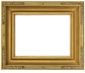 14 1/2 X 19 PLEIN AIR SCOOP Custom Sized GOLD 4" WIDE STANDARD PICTURE FRAME - Picture 1 of 3