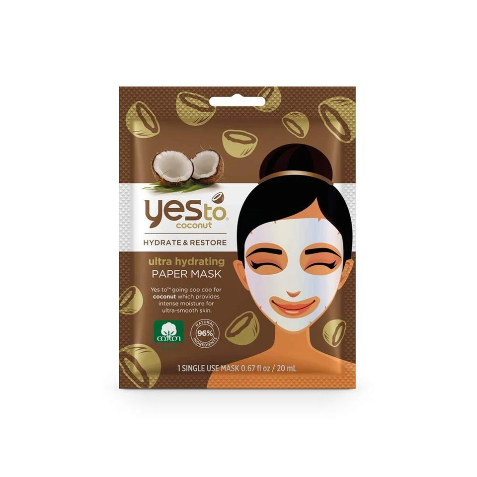 Yes to Coconut Ultra Hydrating Paper Mask 20ml - Image 1 of 1
