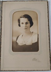 Antike Kabinettkarte Foto hübsche Frau Portrait Halifax - Bild 1 von 5