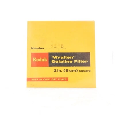 Kodak Wratten 50mm 2" Square Gelatin Filter - 82B - Good Condition OT-5922 - Image 1 of 2
