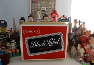 VINTAGE CARLING BLACK LABEL BEER LIGHT-UP WALL SIGN FOR MAN CAVE / TIKI BAR MINT - Picture 1 of 13