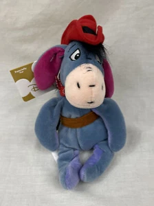 Disney Store Eeyore 8" Cowboy Eeyore Mini Bean Bag WT   - Picture 1 of 4