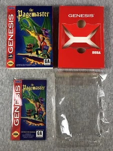The Pagemaster - Sega Genesis - Box Manual Insert HangTab Cellophane Only - Good - Picture 1 of 23