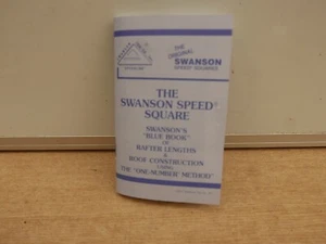 LIBRO AZUL CUADRADO SWANSON SPEED PARA LONGITUDES DE VIGA Y CONSTRUCCIÓN DE TECHO 00101 - Imagen 1 de 1