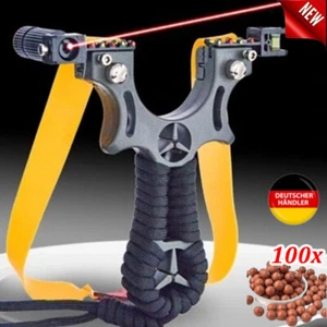 Jagd Steinschleuder Profi Outdoor Sportschleuder Laser Zwille Katapult Schleude - Bild 1 von 19