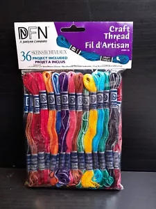 JANLYNN DFN CRAFT THREAD 36 SKEINS 10 y each 100% MERCERIZED COTTON #3001-26 - Picture 1 of 4