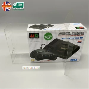 1 x BOX PROTECTOR for Japanese Sega Mega Drive Mini Classic PLASTIC DISPLAY CASE - Picture 1 of 4