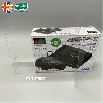1 x BOX PROTECTOR for Japanese Sega Mega Drive Mini Classic PLASTIC DISPLAY CASE - Image 1 of 4