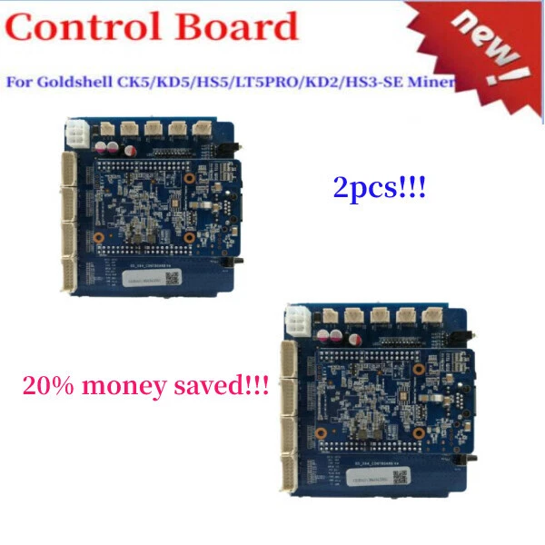 2PCS Control Board for Goldshell CK5 KD5 HS5 LT5PRO KD2 HS3-SE Miner New - Image 1 of 4