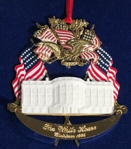 ORNAMENT VINTAGE 24KT Gold CHRISTMAS 1995 THE WHITE HOUSE HISTORICAL ASSOCIATION