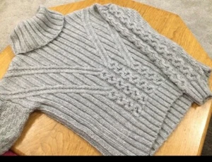 LIPSY CHUNKY KNIT GREY JUMPERSize 14Roll neckLike newBOX F 79 - Picture 1 of 1