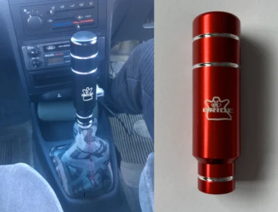 Cabezal de palanca de cambios universal de aluminio rojo Bride JDM Foto 1 de 4