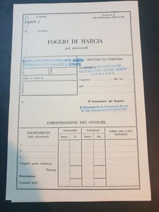 Fahrplan für Fahrzeuge Alpines Militär Alpenbataillon Aosta (DTD4) - Bild 1 von 3