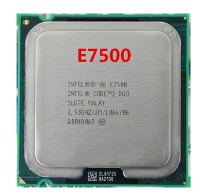 Intel Core 2 Duo E7500 E8300 E8400 E8500 E8600 Socket LGA 775 PC CPU Processor - Image 1 of 4
