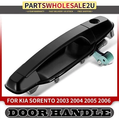 Manija de puerta exterior negra del lado del pasajero delantero para Kia Sorento 2003 2004-2006 Foto 1 de 4