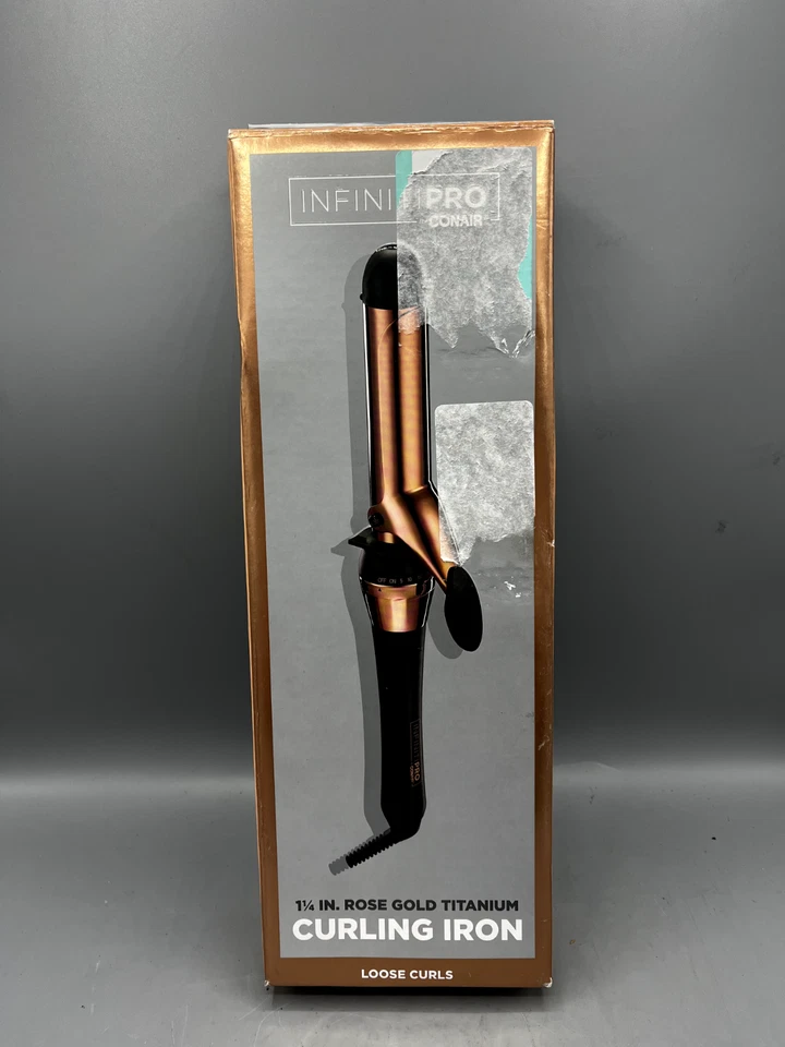 Infiniti Pro Conair Rose Gold Titanium Curling Iron 1-1/4" CD251N