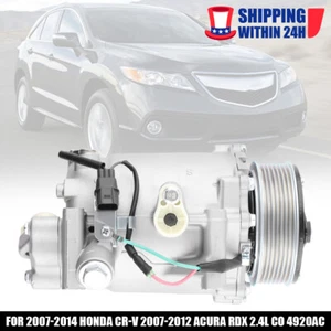 AC A/C Compressor NEW For 2007-2014 Honda CR-V For 2007-2012 Acura RDX CO 4920AC - Picture 1 of 10