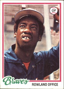 1978 Topps Atlanta Braves Baseball Card #632 Rowland Office