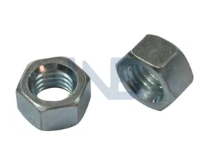 (QTY 20) M4 steel nut 4mm - 0.7 Metric Hex Nuts Steel Zinc Made in USA - Foto 1 di 1