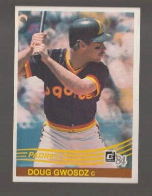 1984 Donruss Doug Gwosdz San Diego Padres #383 Near Mint or Better - Image 1 of 2