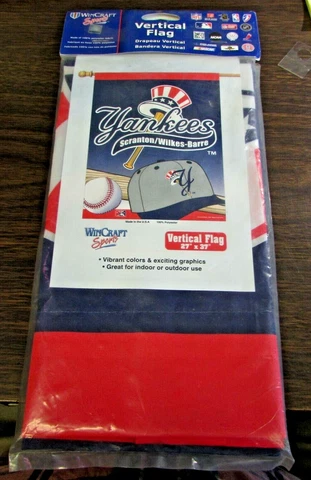 WILKES-BARRE / SCRANTON YANKEES - VERTICAL FLAG 27 X 37 INCHES - BRAND NEW Cover