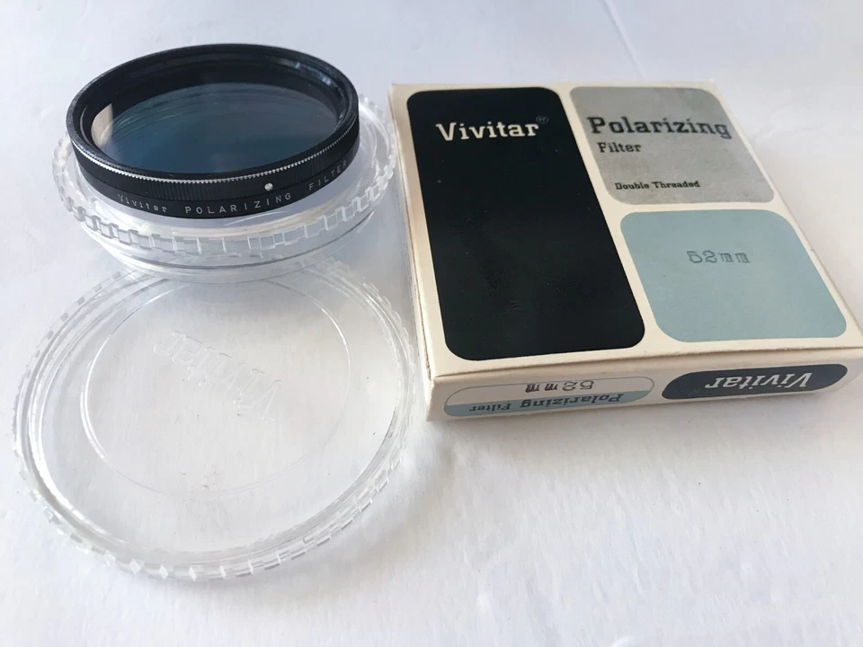 Vivitar polarizing filter 52mm case vintage polarizer nikon canon film portra - Image 1 of 1