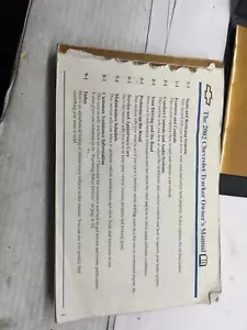 Owners Manual CHEVY GEO TRACKER 02 - Picture 1 of 3